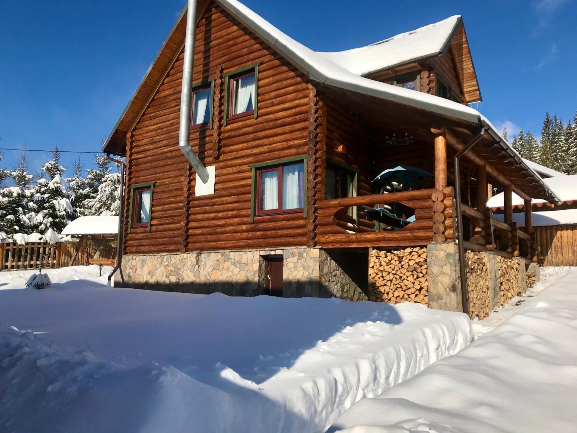 Cottage Polyanitsa Окремий Котедж З Каміном Буковел Екстериор снимка