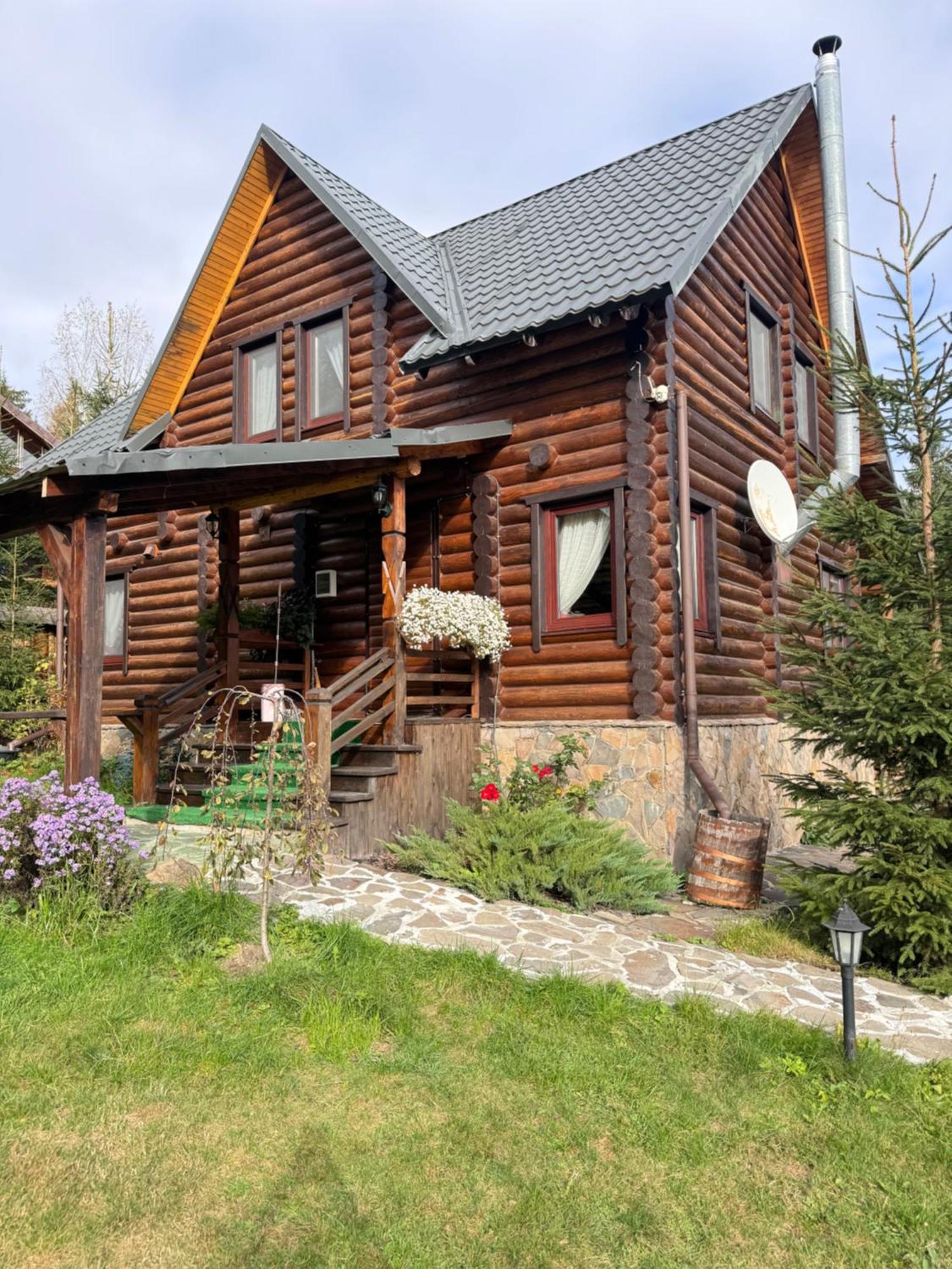 Cottage Polyanitsa Окремий Котедж З Каміном Буковел Екстериор снимка
